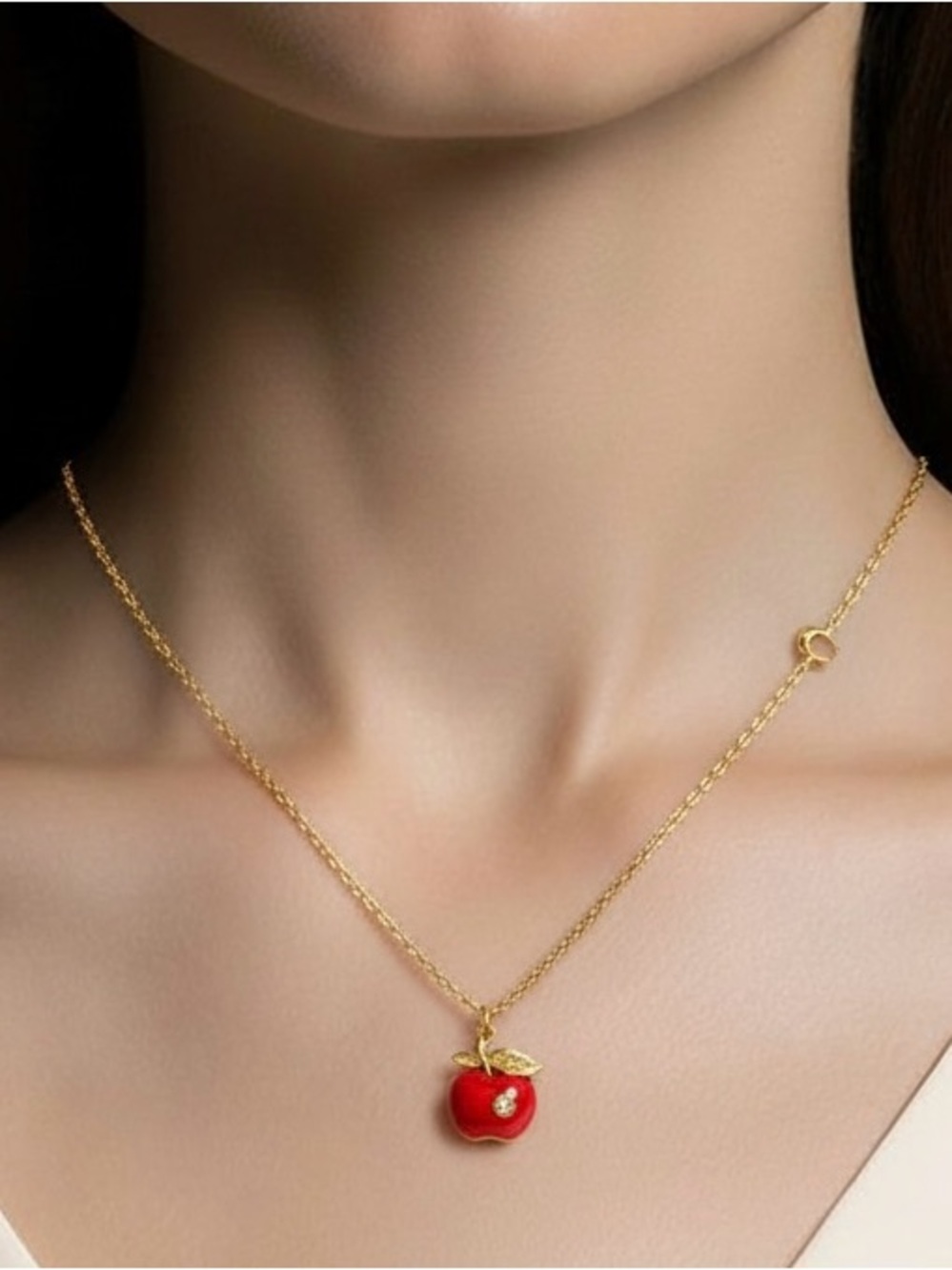 Coach Signature Apple Necklace - Picture 2 of 6